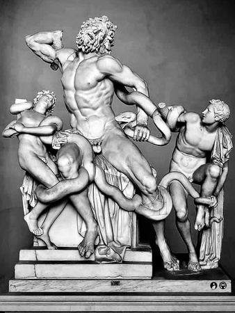 Laocoon, Monochrome — photograph by Randy Polito
