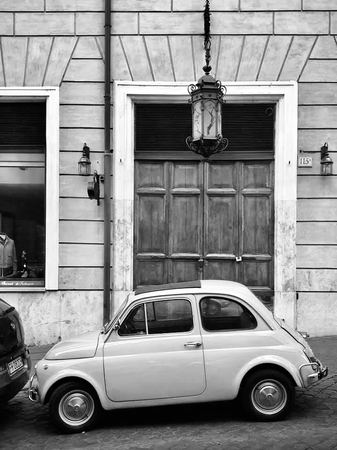 The Fiat, Monochrome — photograph by Randy Polito