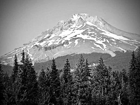Mount Hood, Monochrome — photograph by Randy Polito