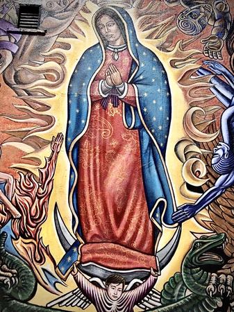 Virgin of Guadalupe, Second Mural — photograph by Randall Polito