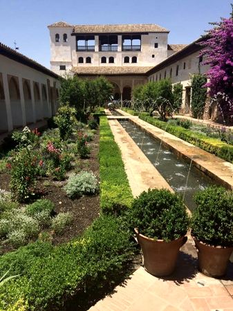 The Alhambra, Reflecting Pool — photograph by Randall Polito