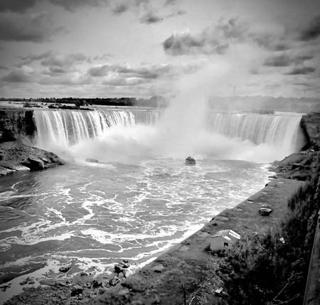 Niagara Falls, Monochrome — photograph by Randall Polito