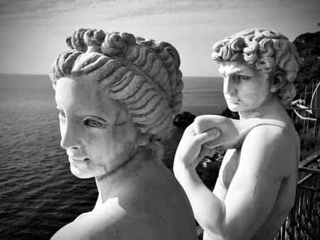 Two Busts, Profile Study — photograph by Randy Polito