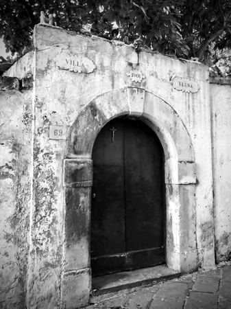 The Arched Doorway, Monochrome — photograph by Randall Polito