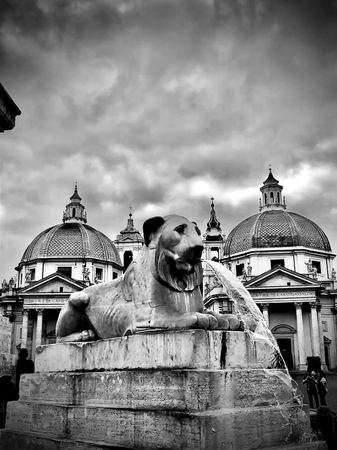 Twin Domes, Lion Guardians — photograph by Randy Polito