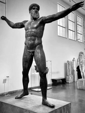 Bronze Figure, Arms Outstretched — photograph by Randy Polito