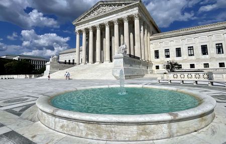 The Supreme Court, Fountain — photograph by Randall Polito