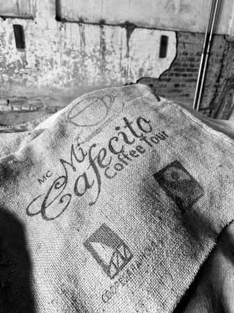 Mi Cafecito, Coffee Sack — photograph by Randy Polito