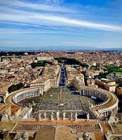 St. Peter's Square, Aerial View — photograph by Randy Polito