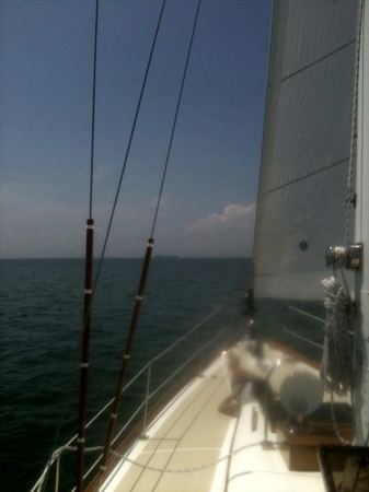 Sailboat Rigging, Open Sea — photograph by Randy Polito