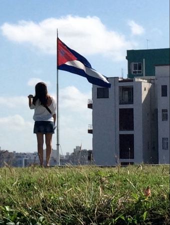 Cuban Flag, Photographer — photograph by Randy Polito