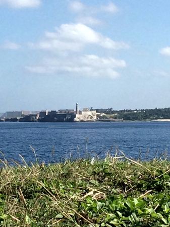 Sea View, Distant Fortress — photograph by Randy Polito