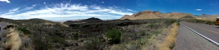 Desert Road, Blue Sky — photograph by Randy Polito