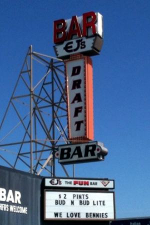EJ's Bar, Neon Sign — photograph by Randall Polito