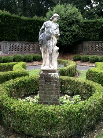 Statue in the Garden Maze — photograph by Randy Polito