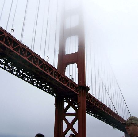 The Golden Gate, Close View — photograph by Randall Polito